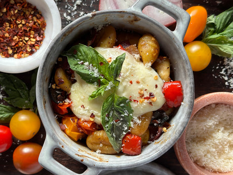 Tuscan Roasted Gnocchi w/ Veggies & Fresh Mozzarella