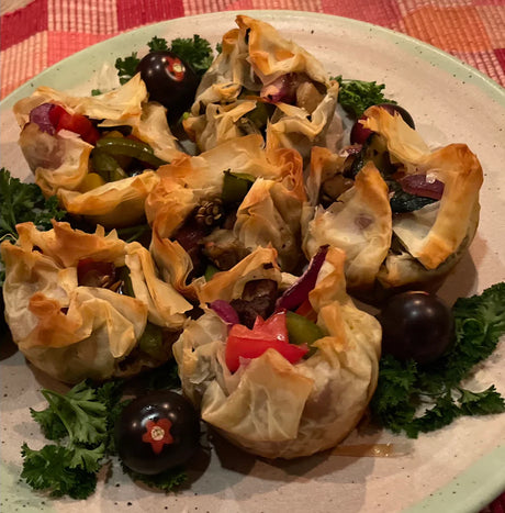 tarts on a plate