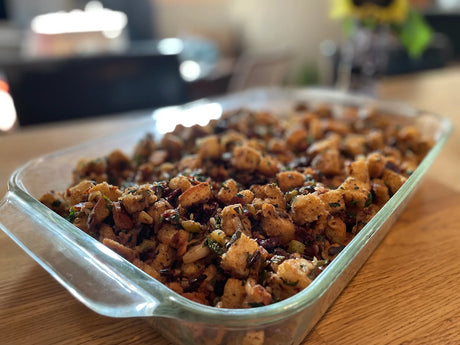 wild mushroom and sage stuffing image