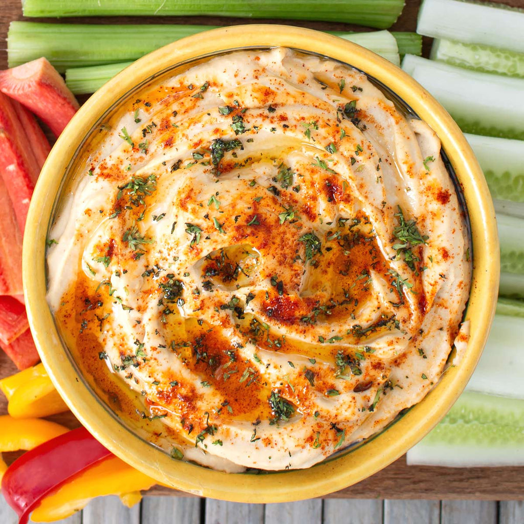image of hummus in a bowl