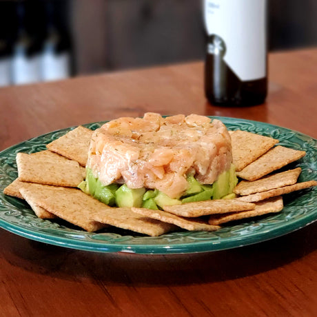 image of rainbow trout tartare