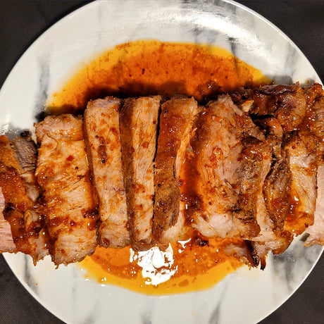 glazed pork loin roast image