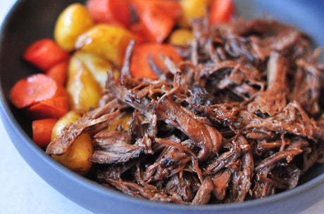 image of beef roast with nelson olive oil co products