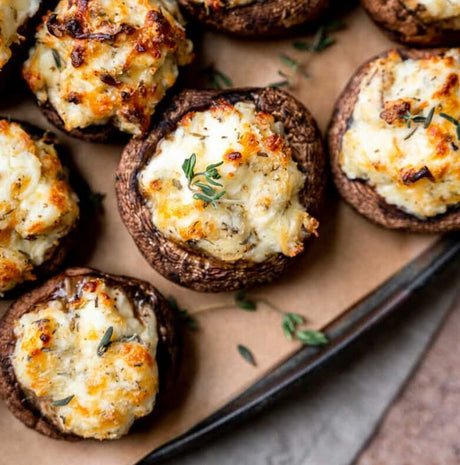 stuffed portabello mushrooms image