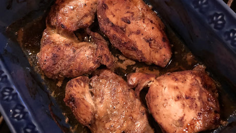 image of blackberry ginger marinaded chicken recipe