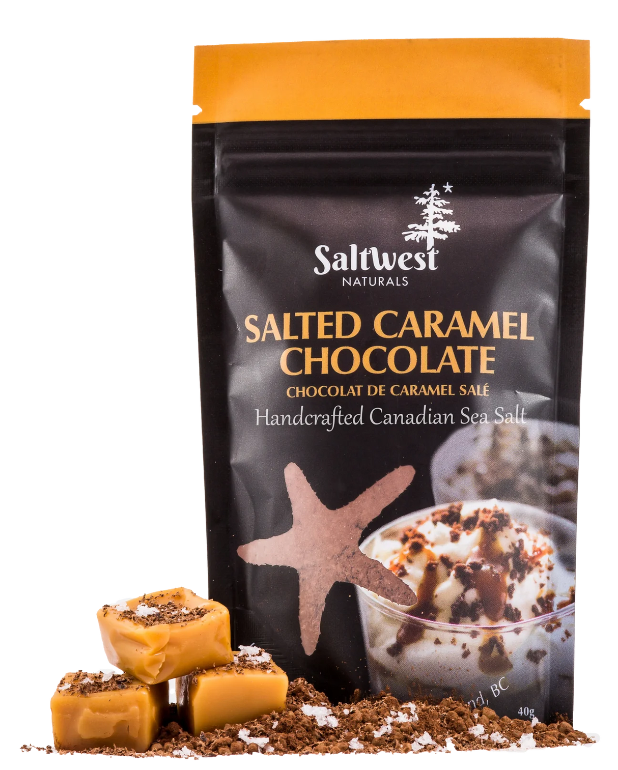 Salted Caramel Chocolate Sea Salt (Saltwest™) 50g