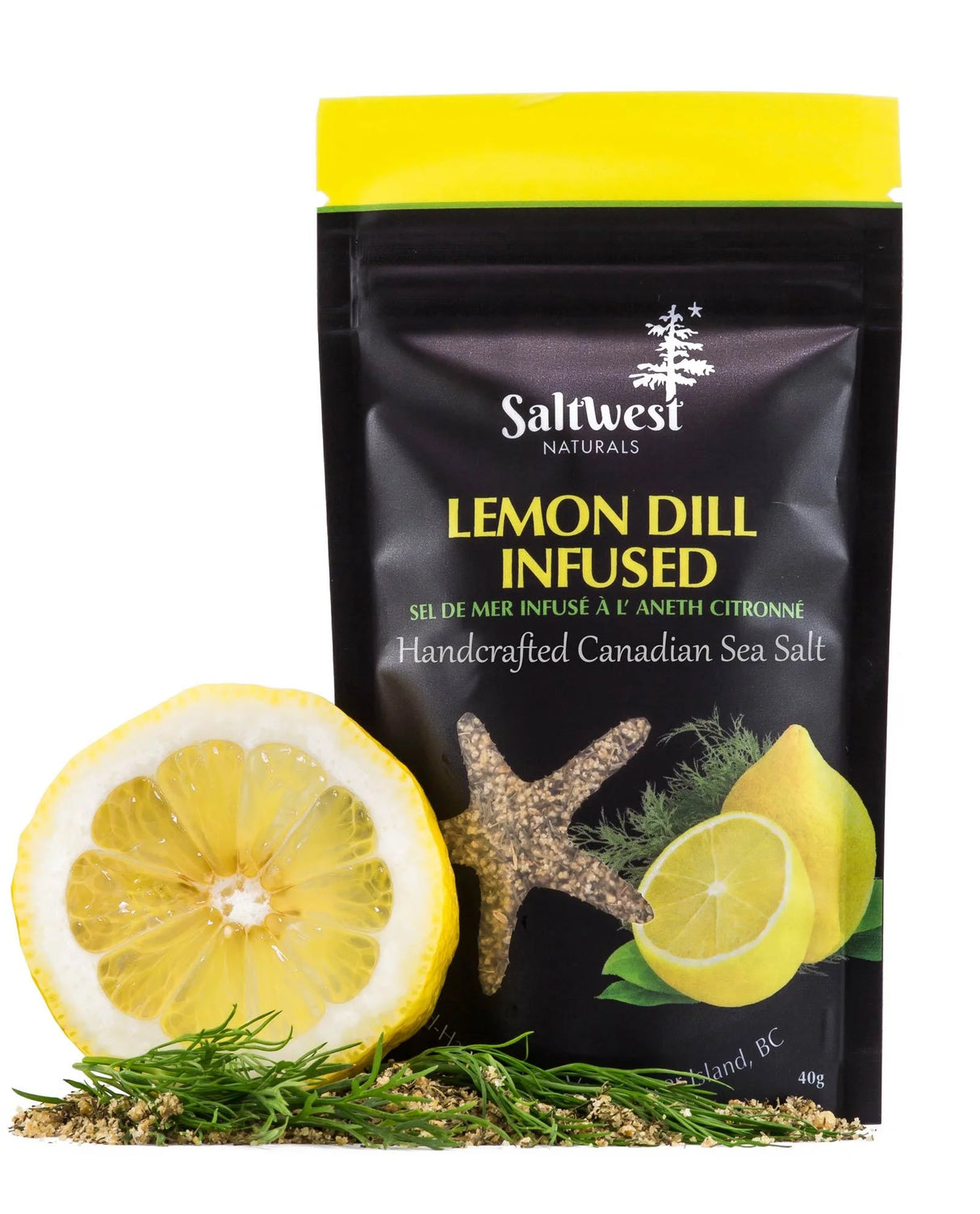 Lemon Dill Infused Sea Salt (Saltwest™) 40g