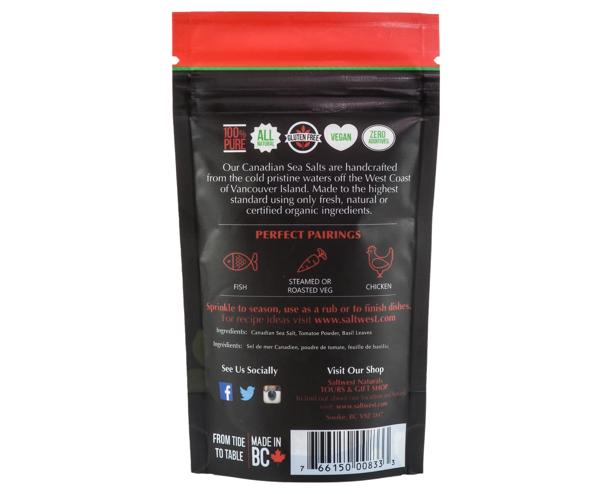 Tomato Basil Sea Salt (Saltwest™) 40g