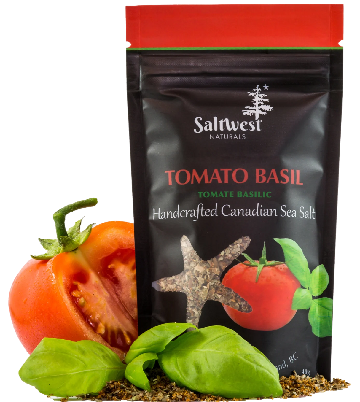 Tomato Basil Sea Salt (Saltwest™) 40g